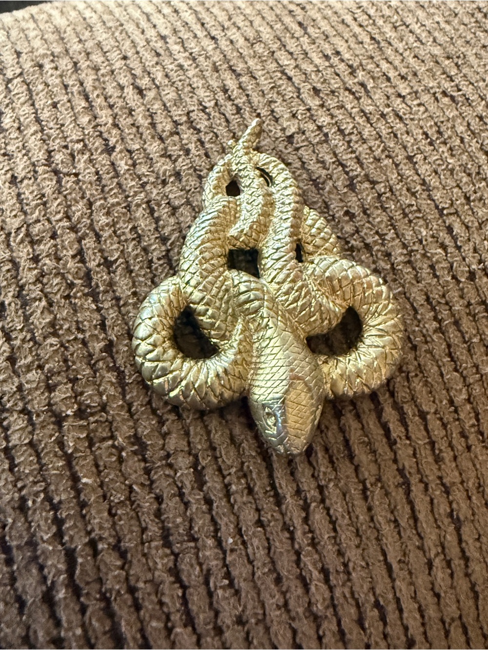 Gold Snake Pendant- Gold